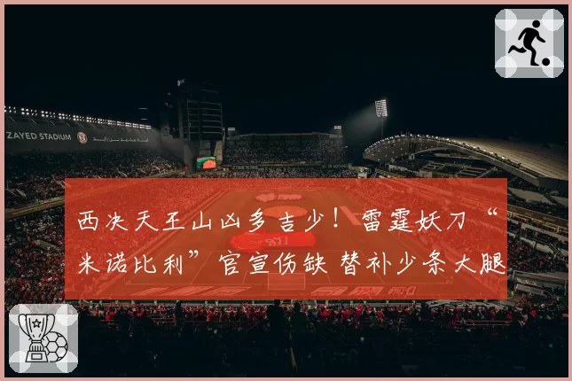 西决天王山凶多吉少!雷霆妖刀“米诺比利”官宣伤缺 替补少条大腿
